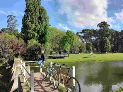 En Villa Ventana, uno de sus lugares favoritos a pocos kilómetros de Olavarría.