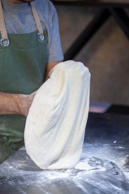 En volare se utilizan productos de primera calidad para cocinar. La harina es Campodónico orgánica, y llega desde la Plata.