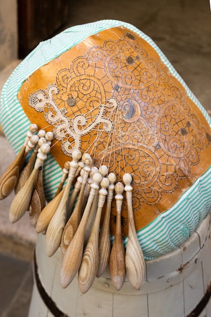 Encaje de bolillo en Offida