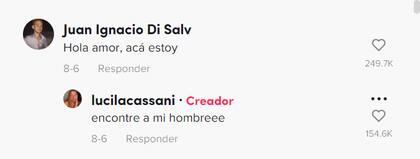 "¡Encontré a mi hombre!", celebró Lucila cuando apareció Juan Ignacio (Foto: Captura de TikTok)