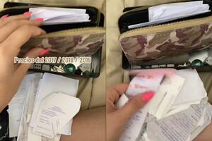 Encontró una billetera antigua y sorprendió a todos al mostrar lo que había dentro