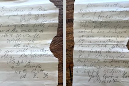 Neville pidió que el mensaje llegara a su madre mientras que Harley aseguró que la persona que lo encontrara podía quedarselo