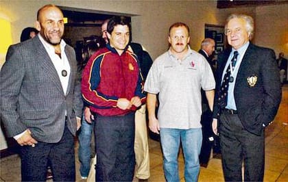 Encuentro de generaciones del SIC: Ricardo "Tacho" De Vedia, José Luis Cilley, Fernando "Osito" Conti y Emilio "Gringo" Perasso