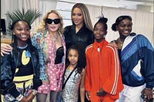 ¡Encuentro de reinas! Madonna fue a un show de Beyonce junto a sus hijas