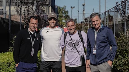 Encuentro en Buenos Aires: Totó Squillari, Fran Cerúndolo, el Pulga De la Peña y Javier Frana
