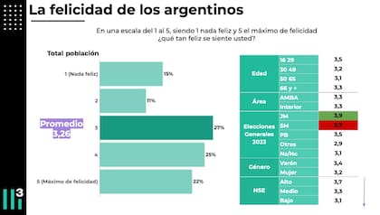 Encuesta sobre la felicidad de los argentinos