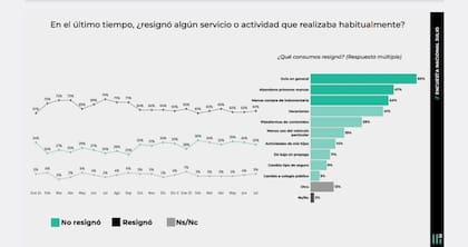 Encuesta sobre resignación de algún servicio o actividad