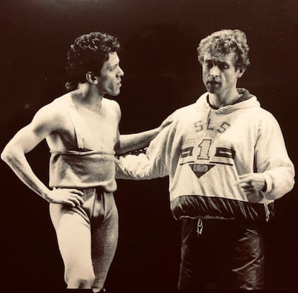 Maximiliano Guerra y Peter Schaufuss, director del English National Ballet