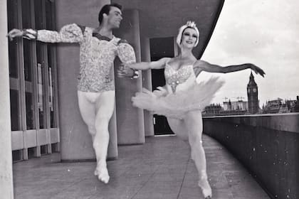 Irina Borowska en el balcón del Festival Hall