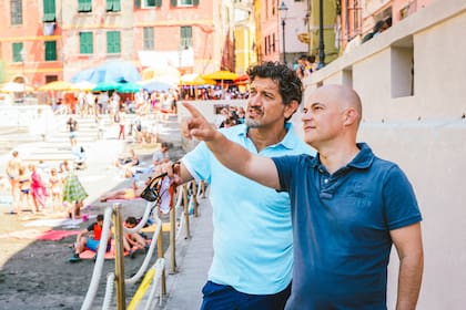 Enrico Casarosa, el director, y su equipo recorrieron localidades de Cinque Terre durante 4 años, para detectar las mejores locaciones.