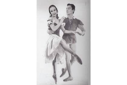 Con Olga Ferri, en Giselle