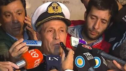 Enrique Balbi, vocero de la Armada, confirmó que el ruido registrado no era del submarino