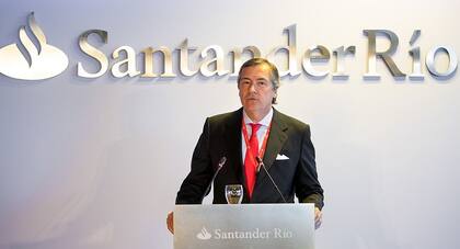 El presidente de Santander Río, Enrique Cristofani