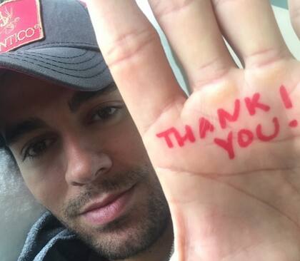Enrique Iglesias, un hombre agradecido