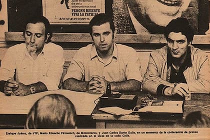 Enrique Juárez, Mario Firmenich y Dante Gullo