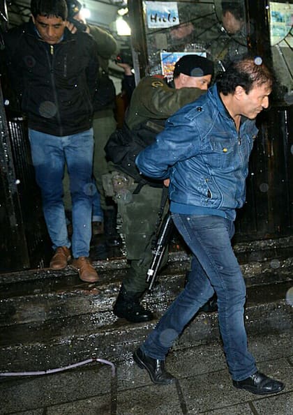 Enrique “Quique” Antequera, en el momento del arresto