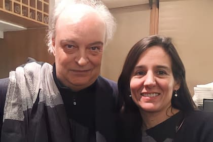 Enrique Vila-Matas y la escritora argentina Mariana Sández
