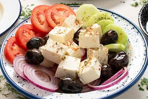 Ensalada griega de queso feta