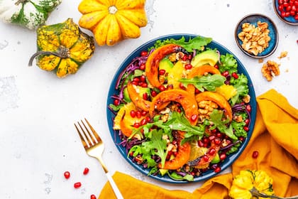 Ensalada con verduras de otoño