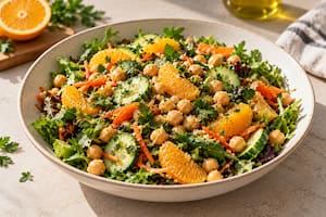 Ensalada de garbanzos y naranja