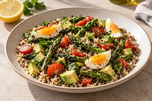 Ensalada de quinoa y espárragos