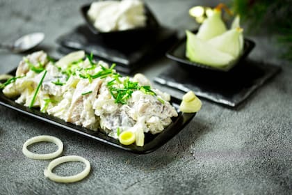Ensalada europea de arenque