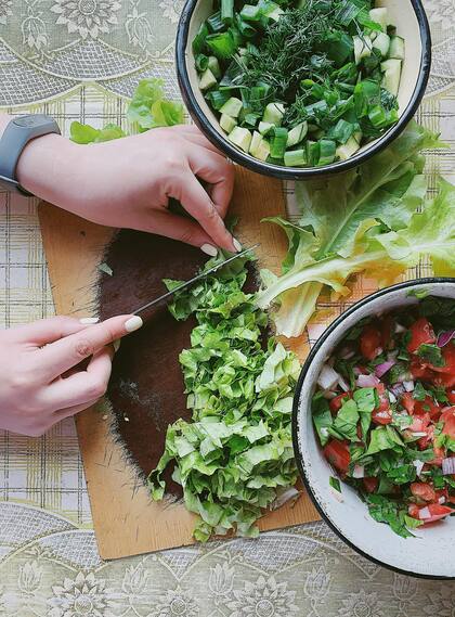Ensalada rica en magnesio