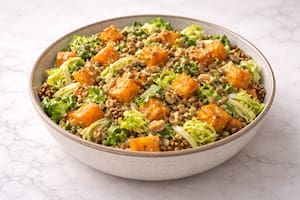 Ensalada tibia antioxidante