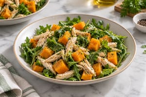 Ensalada tibia de pollo