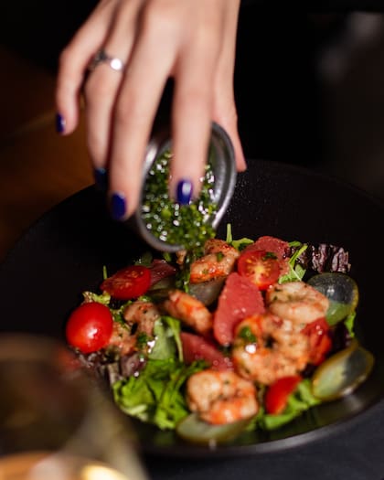 Ensaladas con langostinos