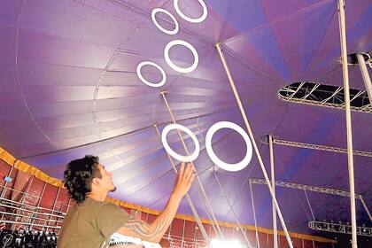 Ensayos en el Circo Sathany, tras la gira por toda la provincia