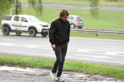 Benjamín Rojas, muy triste en el último adiós a Farrell