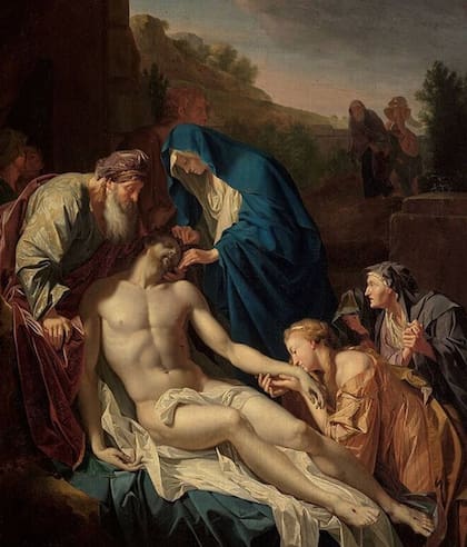 "Entierro de Cristo" de Pieter van der Werff