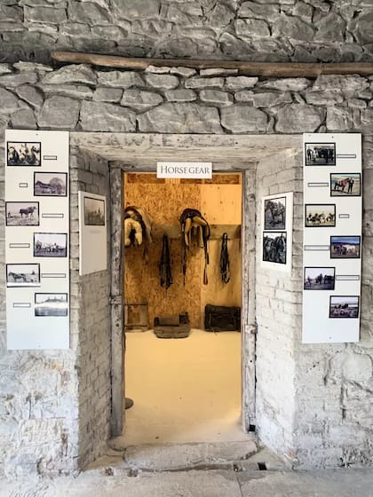 Entrada a la sección Horse Gear del Historic Dockyard Museum de Malvinas