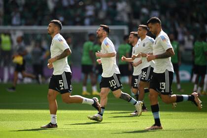 Entrada en calor de la Selección Argentina