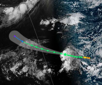Entre 48 y 60 horas, se anticipa que el huracán Iona tenga un giro gradual hacia el oeste-noroeste