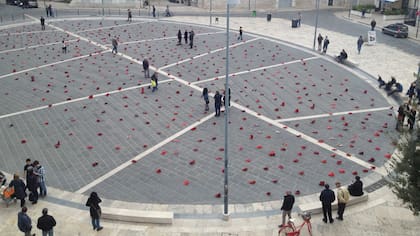 Entre 80 ciudades, el proyecto de arte público pasó por Andria, en Italia