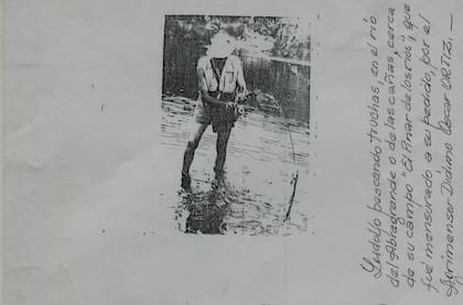 Entre el material que Pardo recopiló de aquella época, halló una curiosa imagen de Ludolf von Alvensleben pescando truchas.