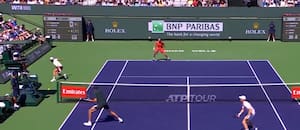 Directo al rincón: el gran tiro ganador de Horacio Zeballos frente a Sinner en Indian Wells