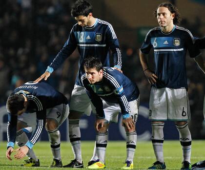 Entre Higuaín y Messi, junto con Gabriel Milito; Pastore jugó el Mundial de Sudáfrica 2010 y las Copas América 2011, 2015 y 2016