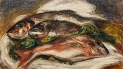 Entre las piezas sustraídas figuran Los peces (1917), una obra de Auguste Renoir.