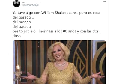Entre las publicaciones apareció Mirtha Legrand