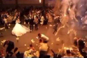 Tiraron fuegos artificiales en una boda, se prendió fuego el salón y murieron 114 personas