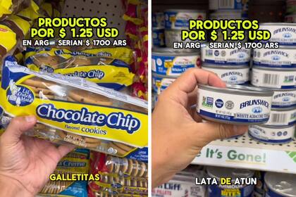 Entre los alimentos a US$ 1,25 hay atún, pan lactal y galletitas