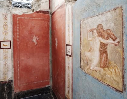 Entre los hallazgos de Casa di Febra, destacaron los frescos eróticos