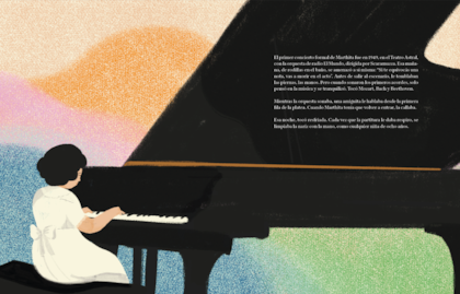 Entre otras facetas de la vida de Argerich, el libro cuenta su entrañable amistad con Daniel Barenboim