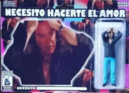 Entre sus creaciones está el muñeco del meme de Osvaldo Laport