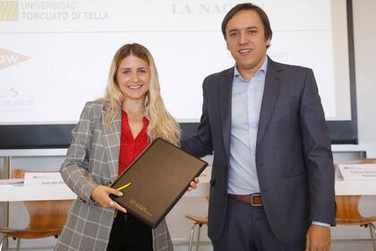 Florencia Baudino con José del Rio