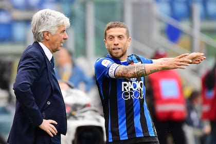 Entrenador y capitán. Gasperini y Papu Gómez son dos piezas muy importantes del presente de Atalanta