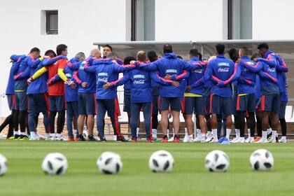 Entrenamiento de la selección colombiana